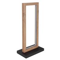 LED-Tischleuchte 67287t - Dunkelbraun/Opal, KONVENTIONELL, Holzwerkstoff/Kunststoff (25/15/52,5cm) - Globo