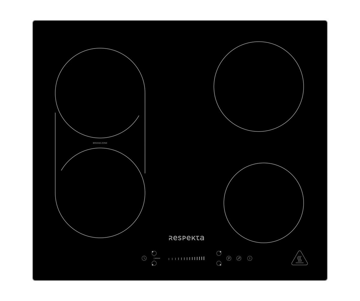 Backofenset Respekta Aset7006600i - Schwarz, Trend, Glas/Metall (59,5/59,5/56,5cm) - Respekta