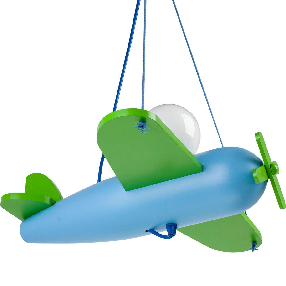 Kinderhängeleuchte 1042314 Clipper - Blau/Grün, Basics, Holz (42/47/75cm)