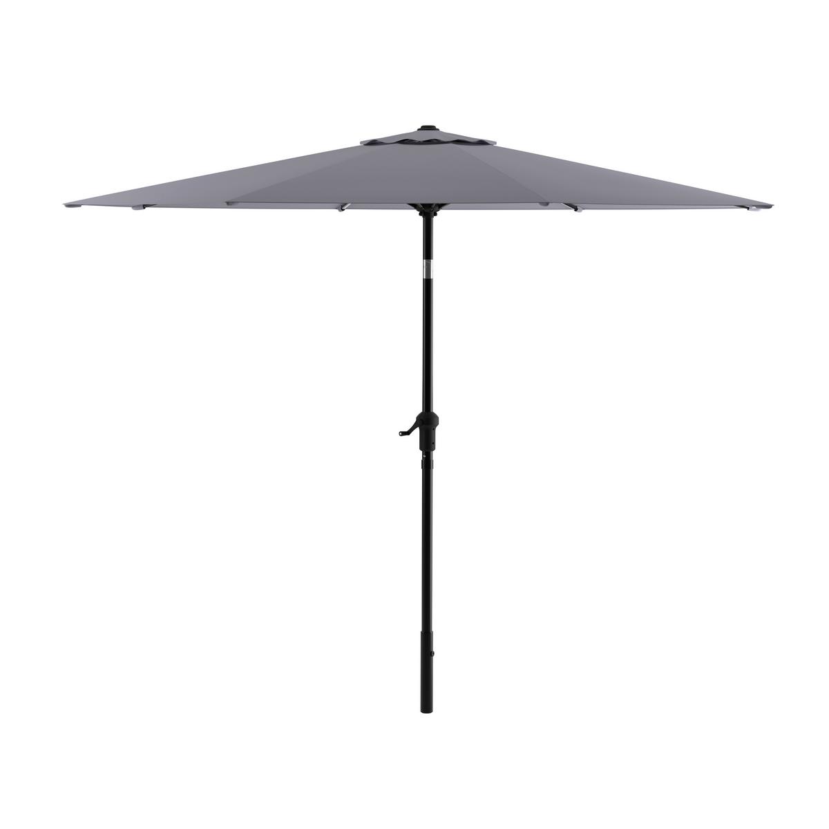 SONNENSCHIRM TROPEA - Dunkelgrau/Hellgrau, MODERN, Textil/Metall (291cm) - Beldano