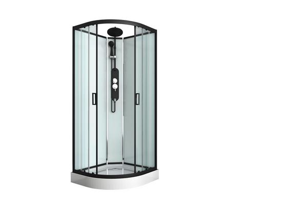 Duschkabine Epic 1 - Schwarz, MODERN, Glas/Metall (90/90/225cm) - Sanotechnik Duschkabine Epic 1 - Schwarz, MODERN, Glas/Metall (90/90/225cm) - Sanotechnik
