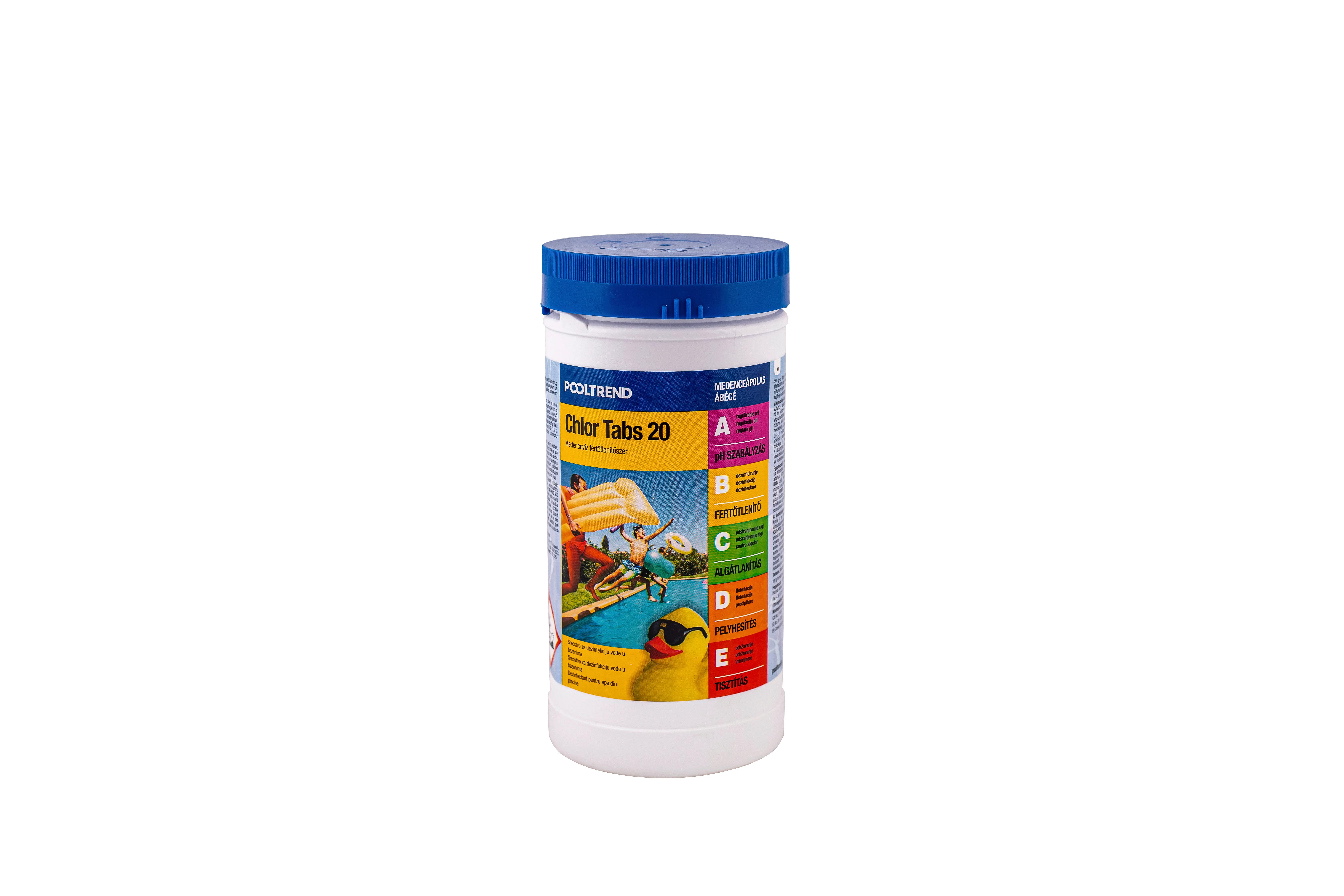 Klórtabletta P.clk 010 - fehér, műanyag (1kg)