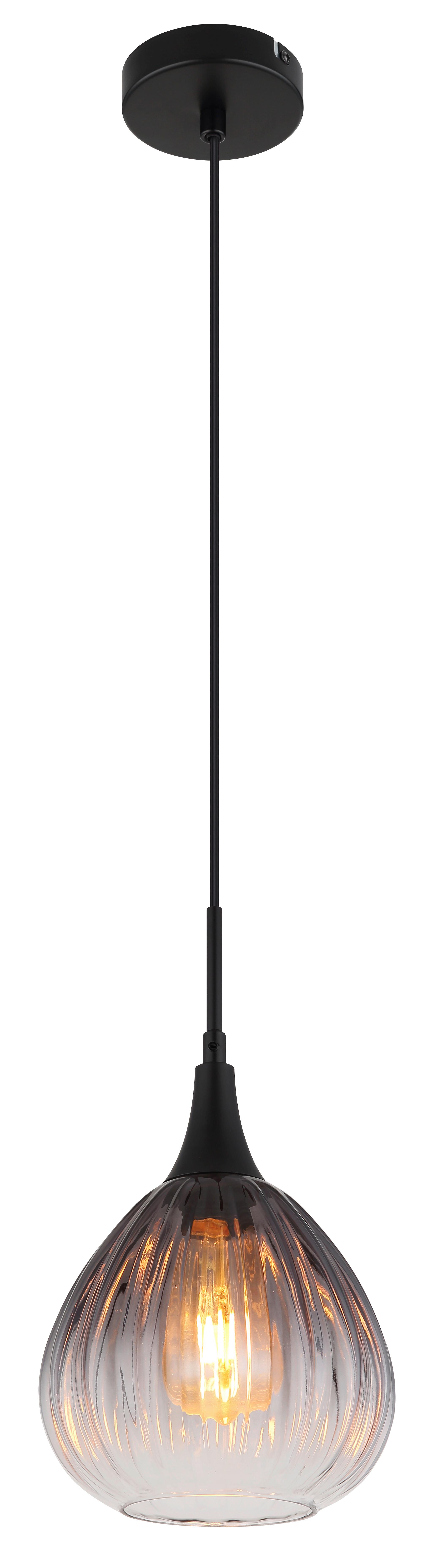 Hängeleuchte 15887h - Klar, Design, Glas/Metall (20/120cm) - Globo