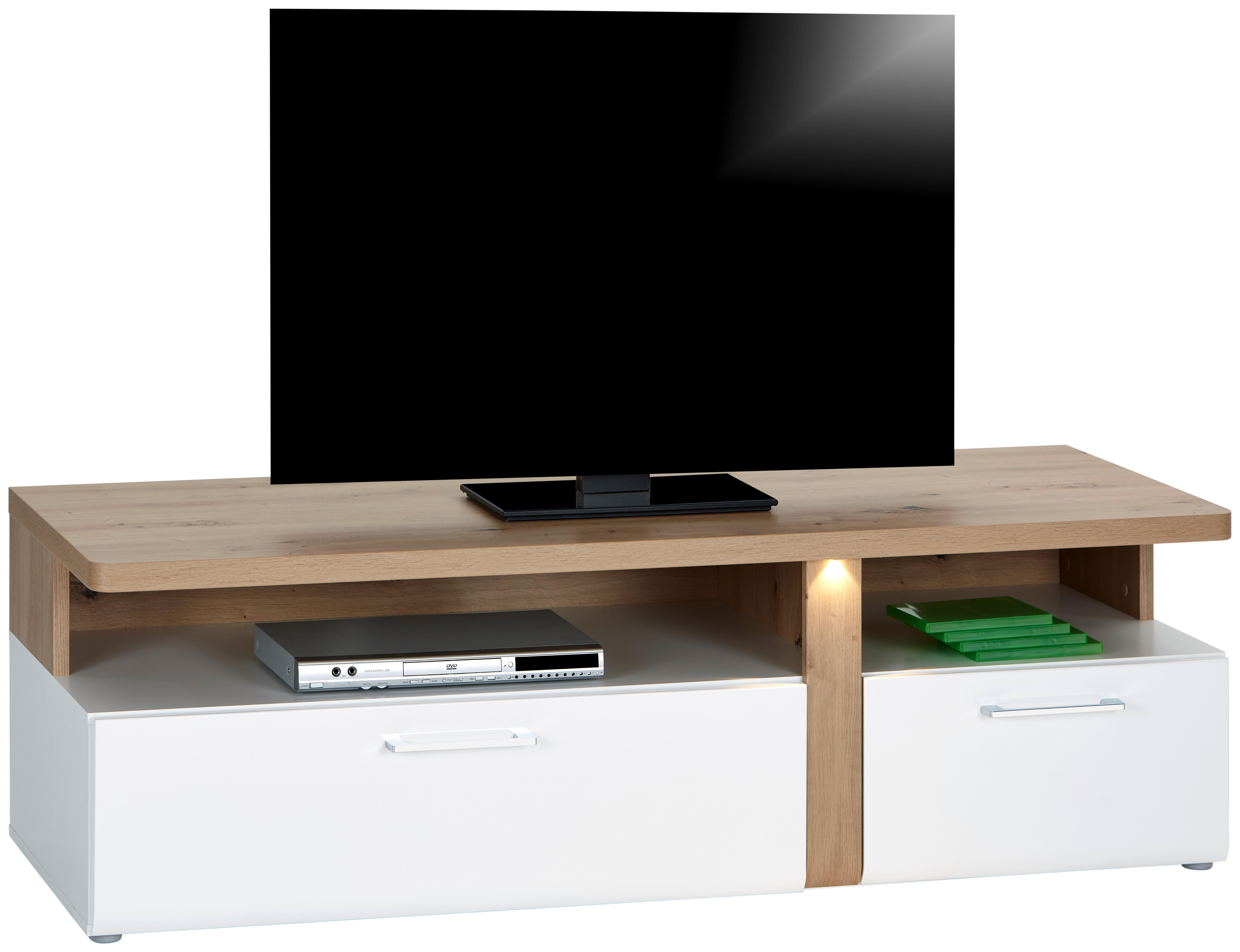 Tv Diel Viola - farby dubu/sivá, Moderný, kov/kompozitné drevo (163,2/50,7/53,9cm)
