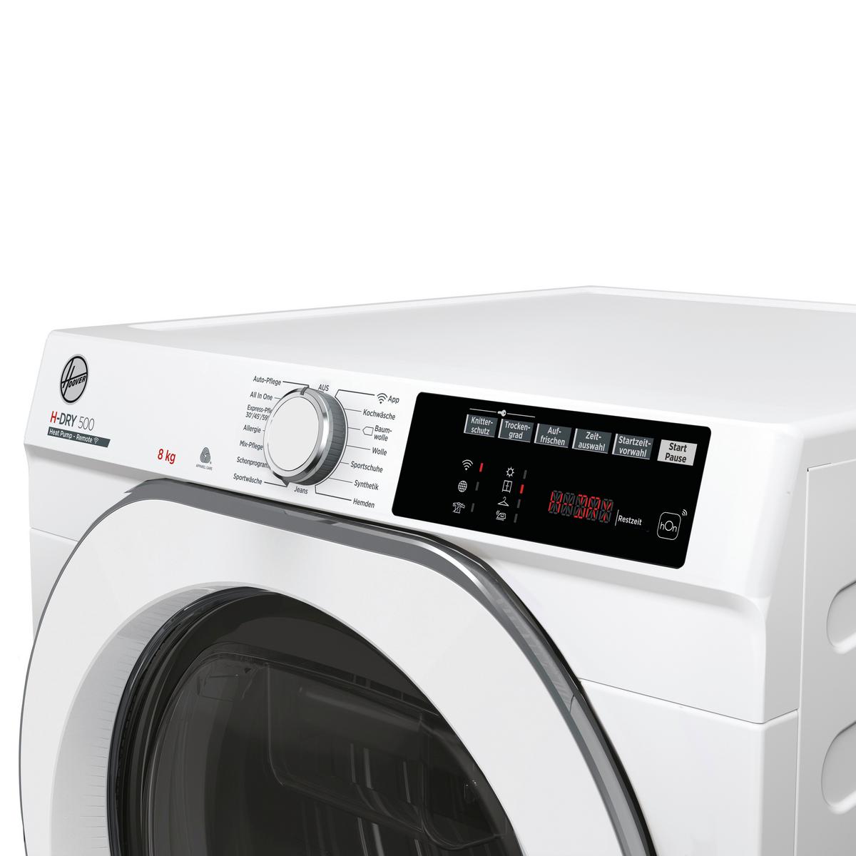 Trockner Nde H8a2tces-84 Weiss - Weiß, Basics, Glas/Kunststoff (60/85/59cm) - Hoover