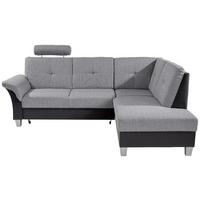 Sarokkanapé Portland - világosszürke/grafitszürke, Konventionell, textil (245/196cm) - Ondega