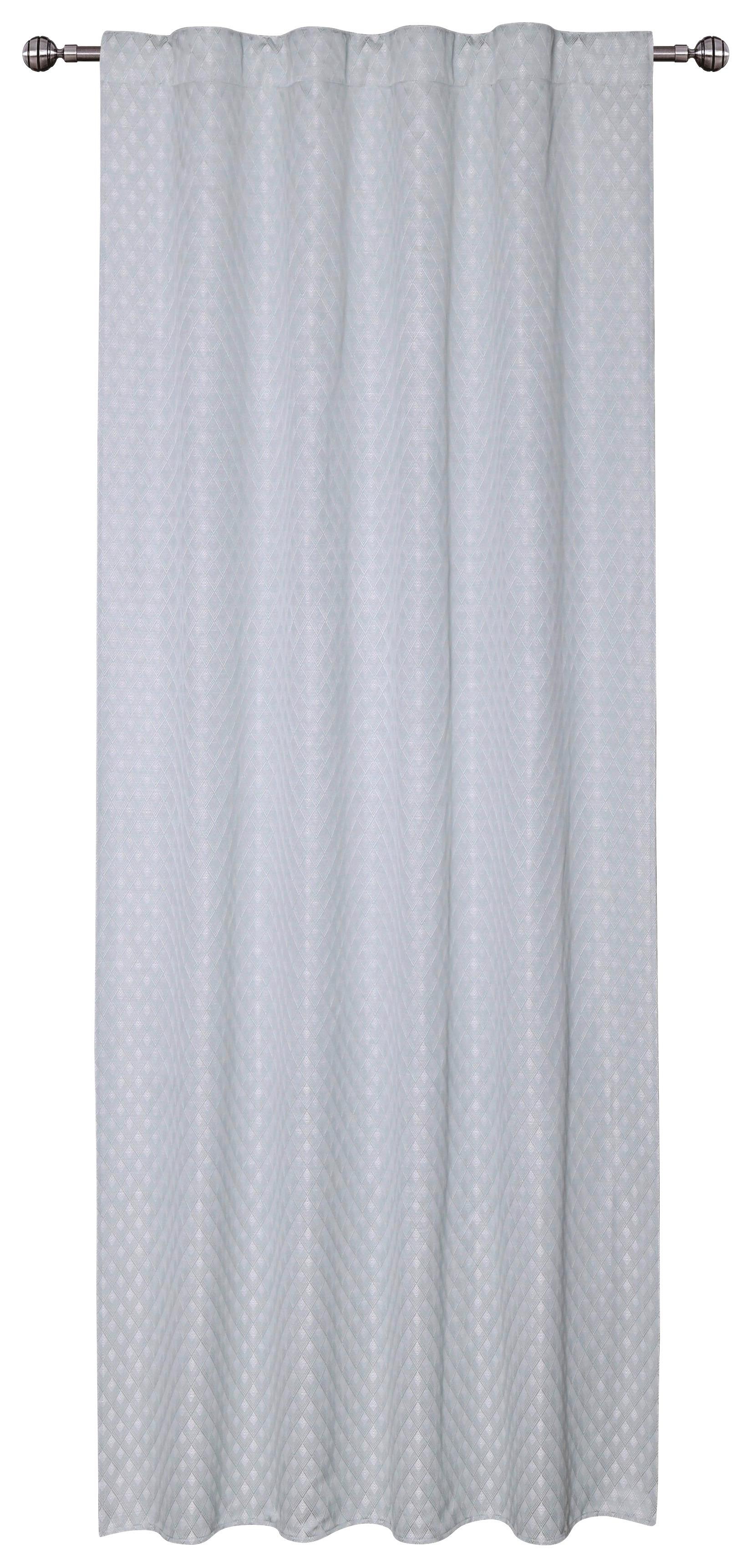 Fertigvorhang Nicki - Grün, MODERN, Textil (140/245cm) - Luca Bessoni