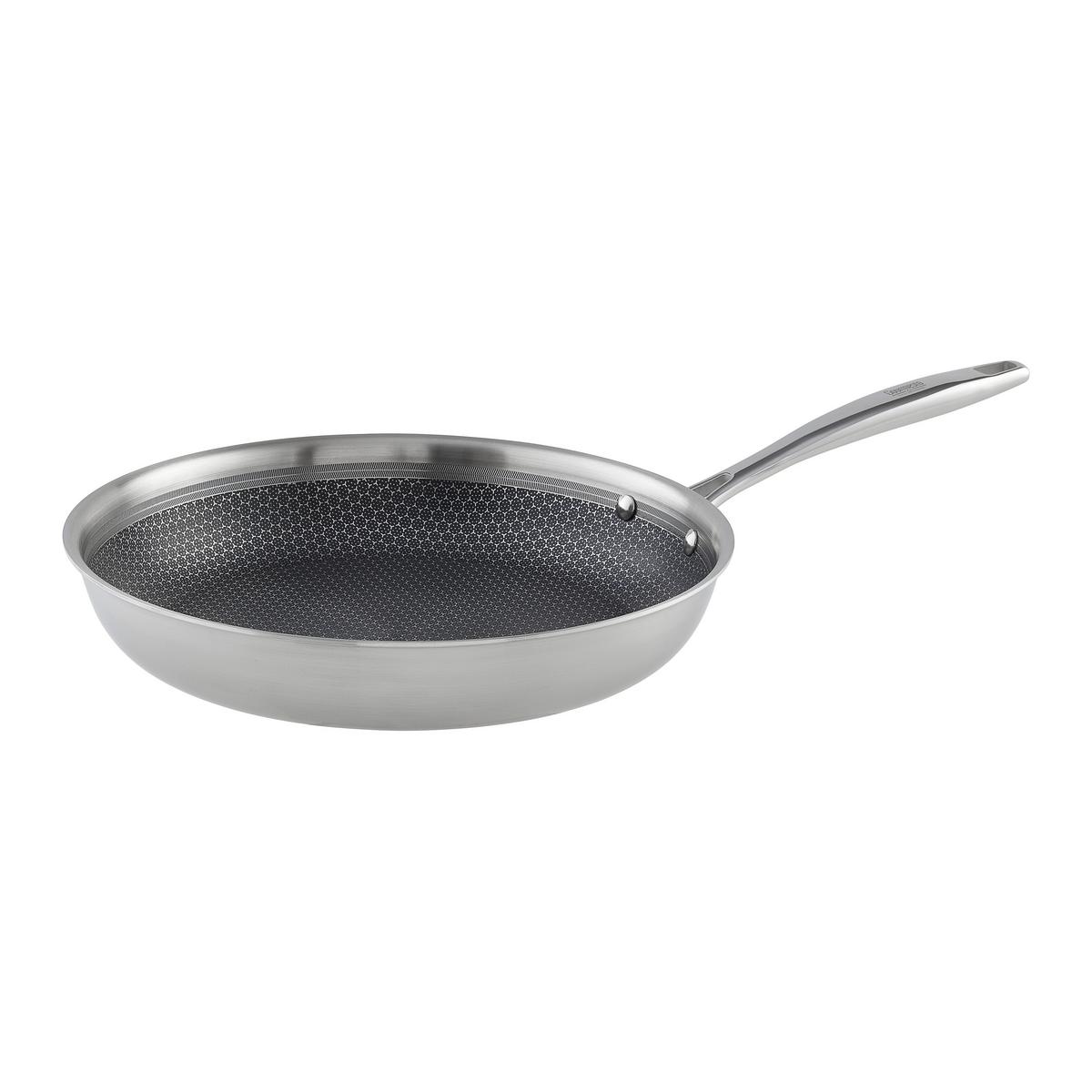 Pánev na smažení P/V: 28/5 CM - barvy nerez oceli, Moderní, kov (28/5cm) - Gourmesto