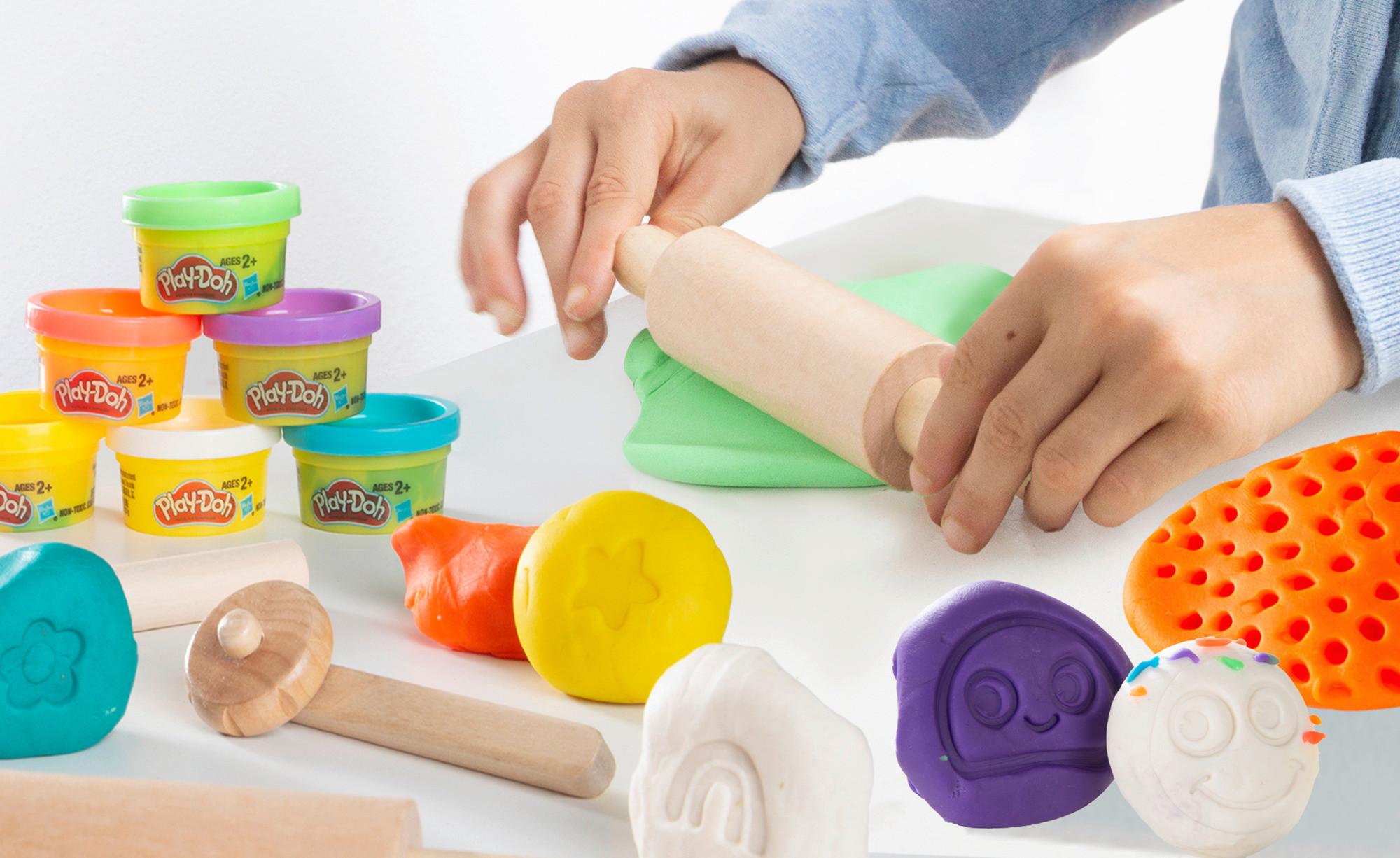 Kinderspielset Play Doh - Multicolor, Naturmaterialien/Holz