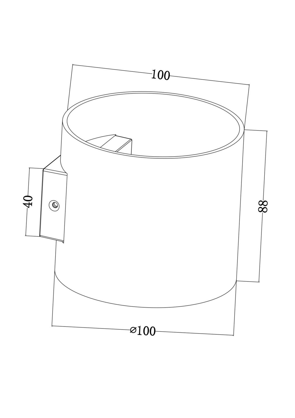 Wandleuchte Rond - Weiß, Trend, Metall (10/8,8cm) - MAYTONI