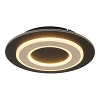 Led-deckenleuchte 48032a-24 Jayden - Champagner/Dunkelbraun, KONVENTIONELL, Holzwerkstoff/Kunststoff (32/5.5cm) - Globo