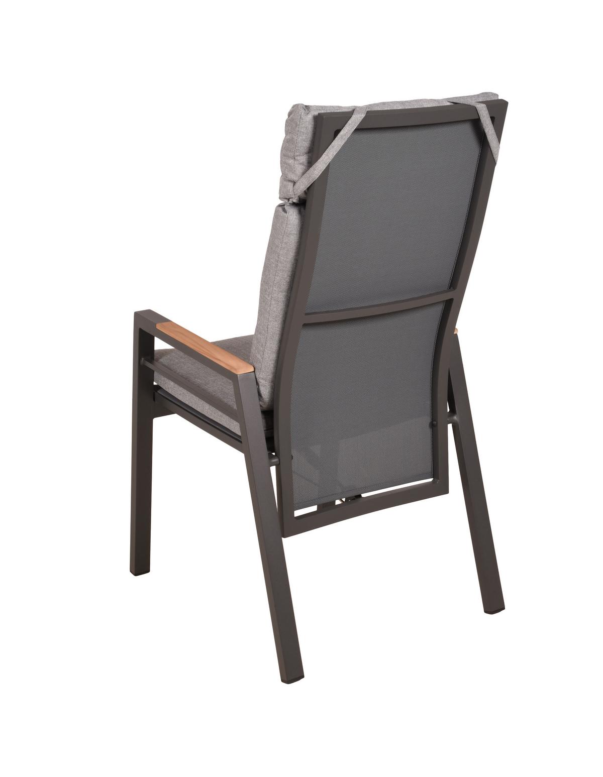 GARTENSESSEL-SET HOCHLEHNER MATERA - Anthrazit/Schwarz, MODERN, Holz/Kunststoff (56,5/110/65cm) - Gardenson