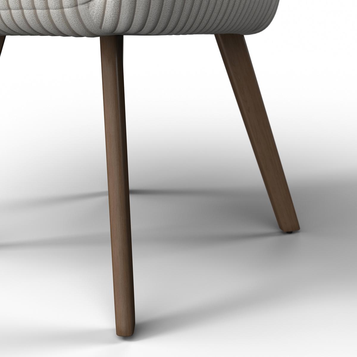 Židle MATTIA béžová - barvy dubu/béžová, Moderní, kov/dřevo (56/87/61cm) - Bessagi Home