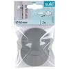 Fali Ütköző Ø 6 Cm - szürke, műanyag (6cm) - Suki