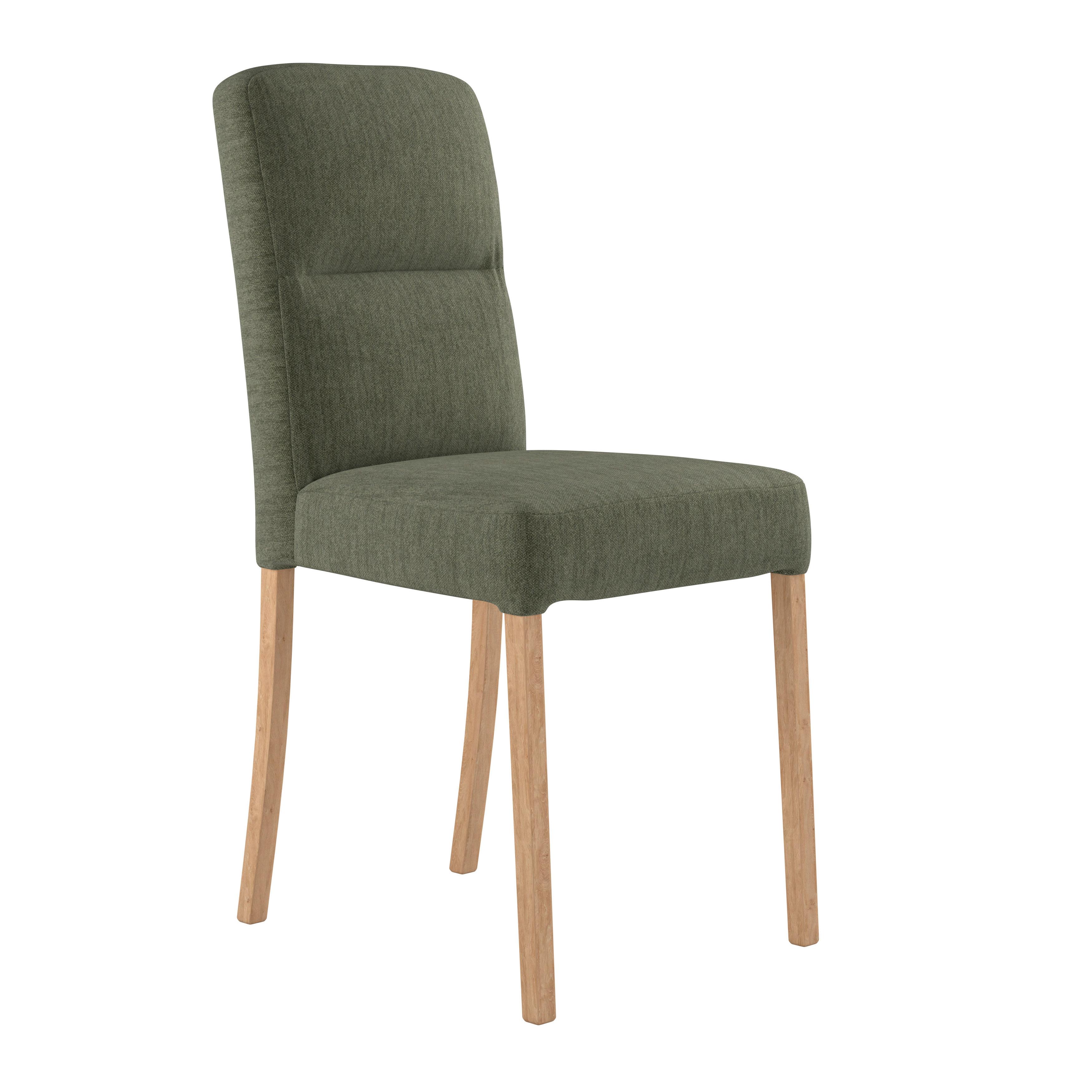 Vierfußstuhl Emma Ii Webstoff Grün, B: 43 Cm