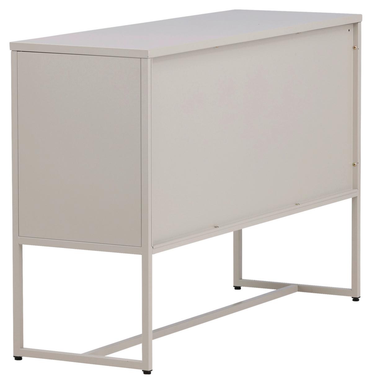 Sideboard Malla - Beige, Design, Metall (120/80/40cm) - Livetastic