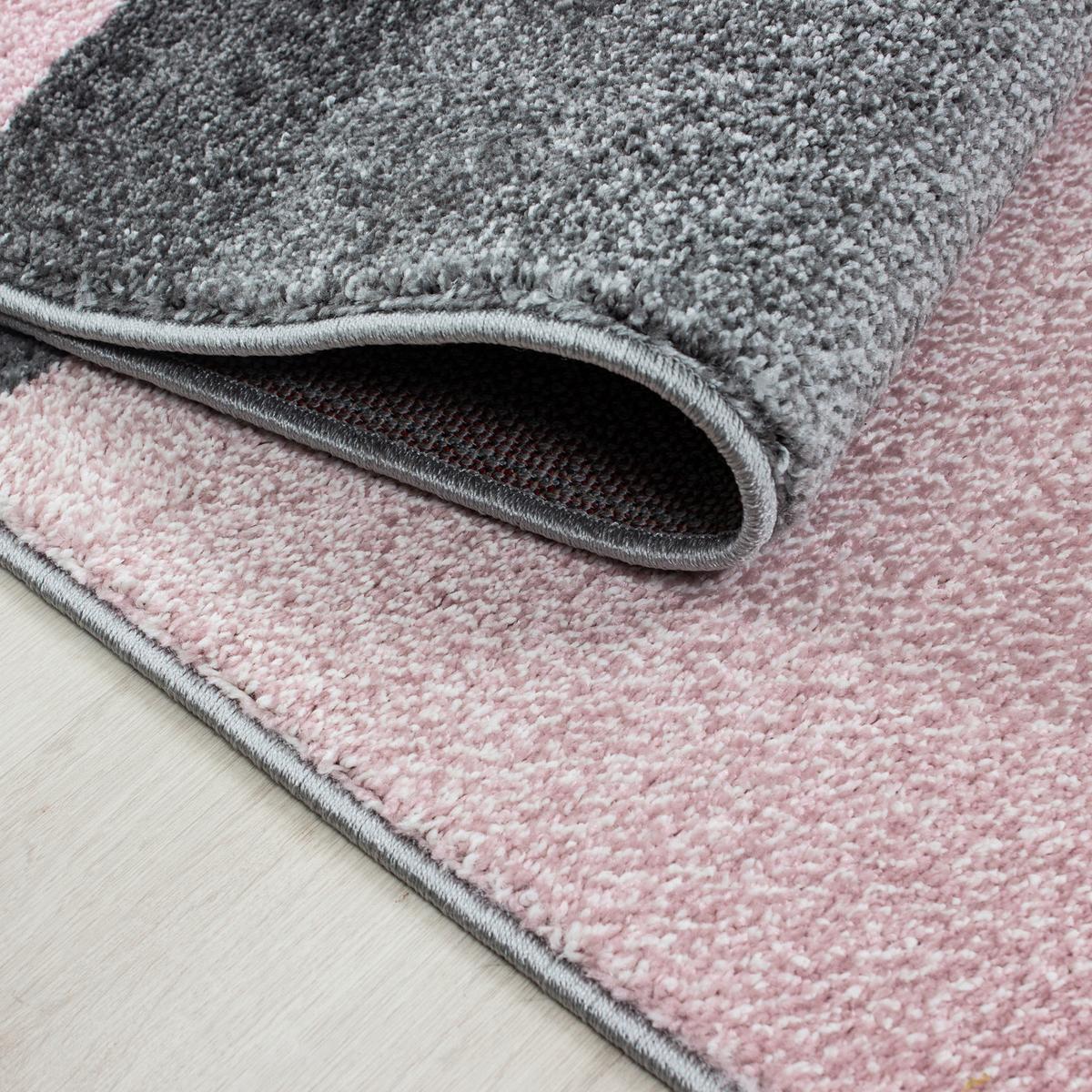 Webteppich Lucca - Pink, Trend, Textil (160/230cm)