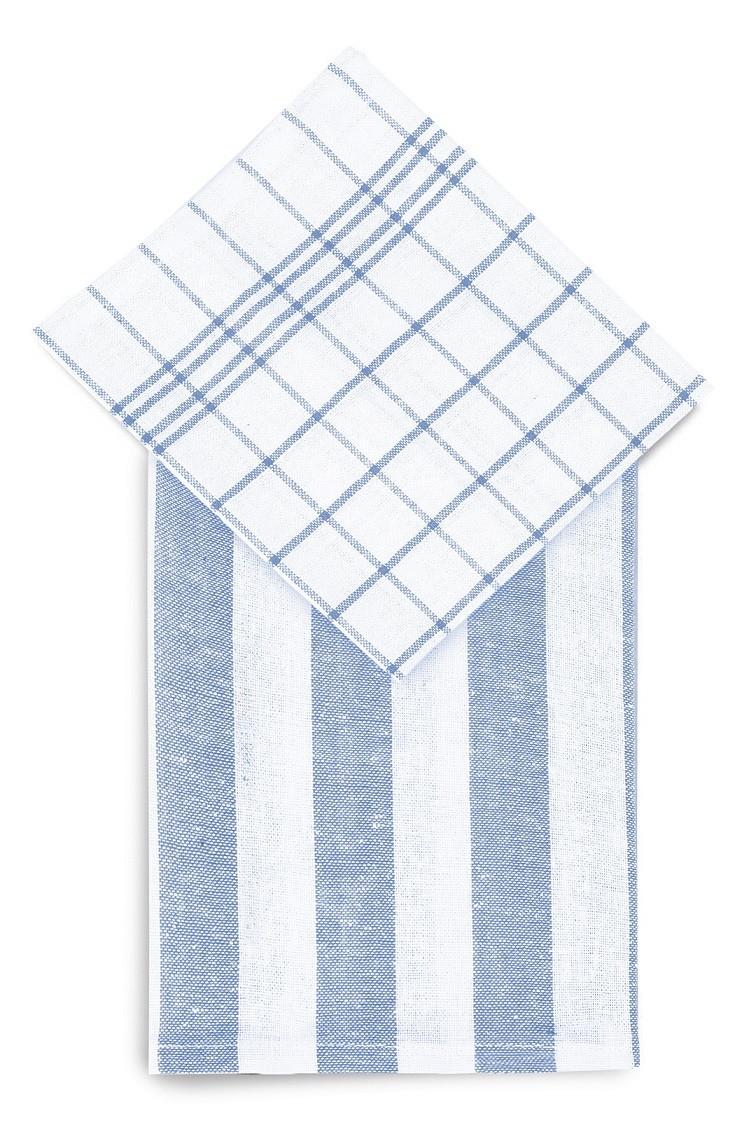 SADA UTIEROK NA RIAD IRA - svetlomodrá, Basics, textil (50/70cm)