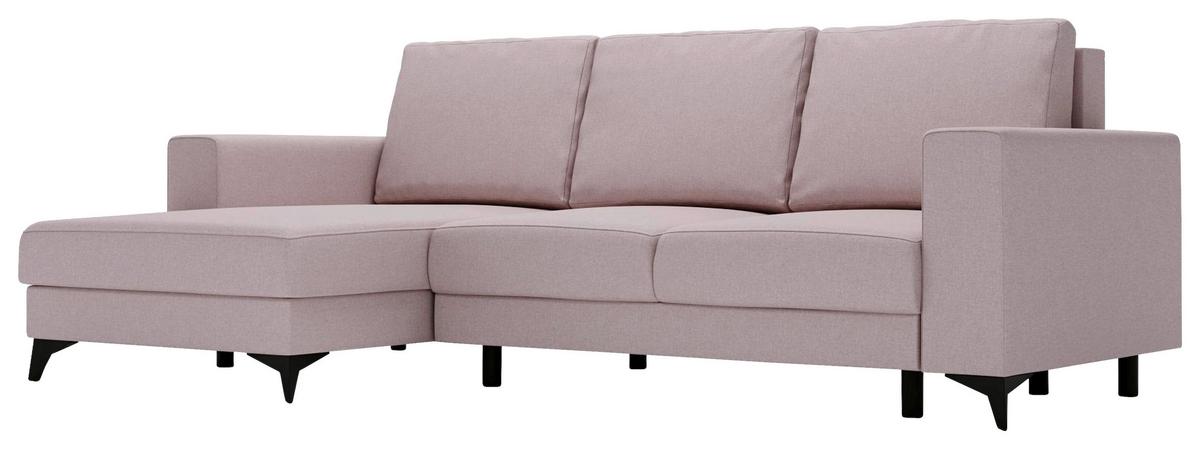Harvey Rosa S: 156x244 cm - Schwarz/Rosa, Design, Textil (156/244cm) - Livetastic