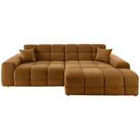 Ecksofa Bosco Goldfarben S: 301x152 cm - Goldfarben/Schwarz, MODERN, Textil (301/152cm) - Livetastic