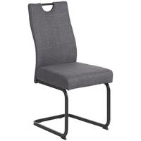 Szánkótalpas Szék Finni Giga-S - fekete/szürke, Konventionell, textil/fém (44/98/60cm)