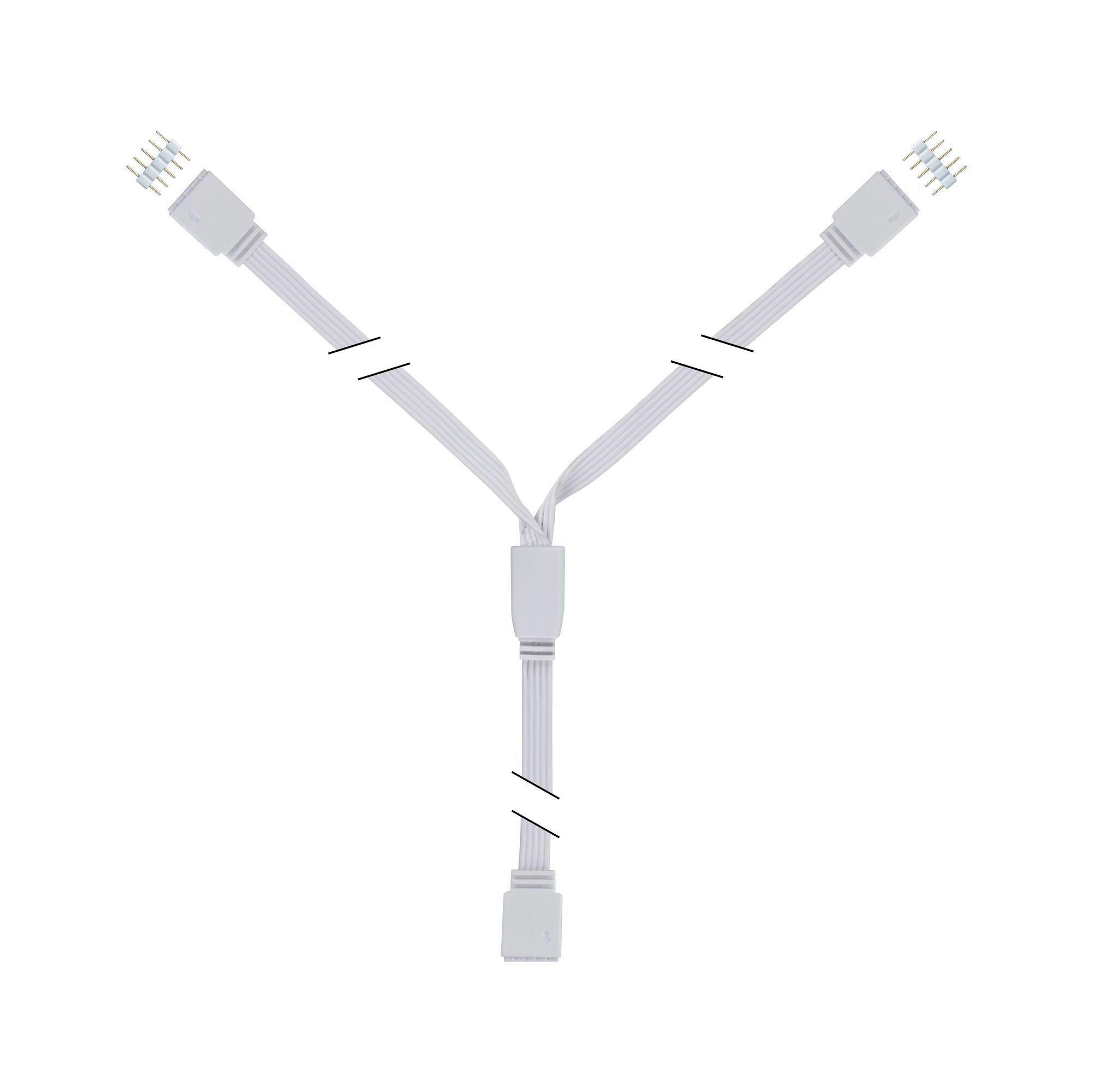 LED-Streifen Maxled Y-Splitter - Weiß, Basics, Kunststoff (3/0,7cm) - Paulmann