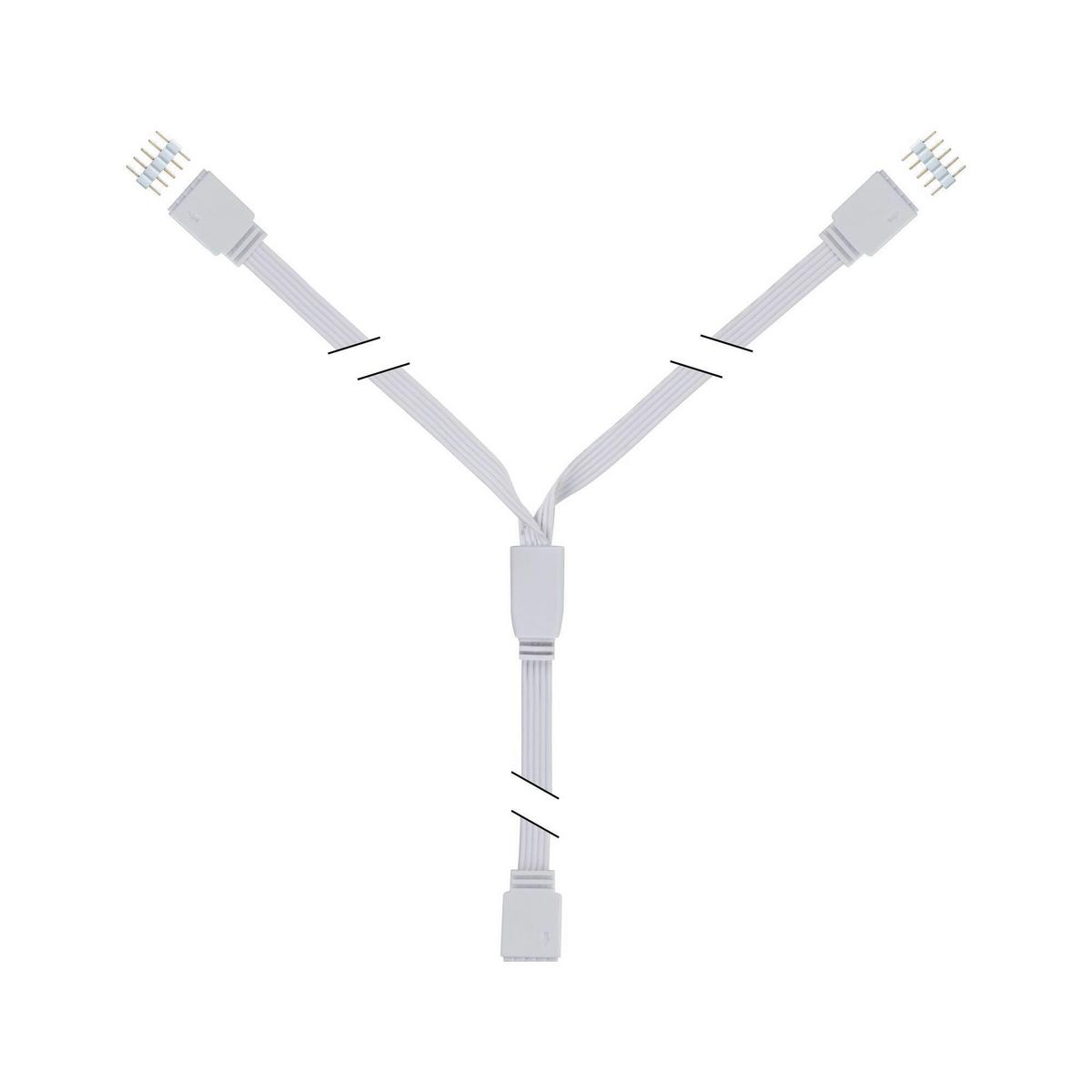 Led-streifen Maxled Y-Splitter - Weiß, Basics, Kunststoff (3/0,7cm) - Paulmann