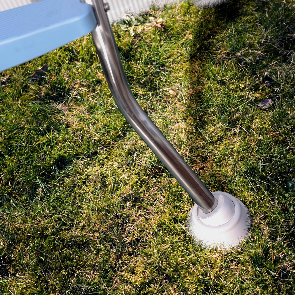 Poolleiter Leiter - Alufarben, KONVENTIONELL, Metall (45/142/8cm) - Gre