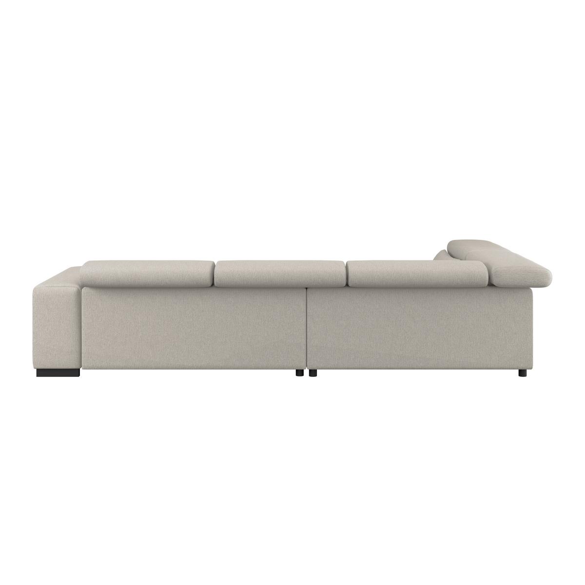Ecksofa Matera Beige/Naturfarben 226x311 cm - Beige/Schwarz, Trend, Textil (226/311cm)