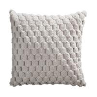 Fellkissen Levi - Silberfarben, MODERN, Textil (45/45cm) - Luca Bessoni