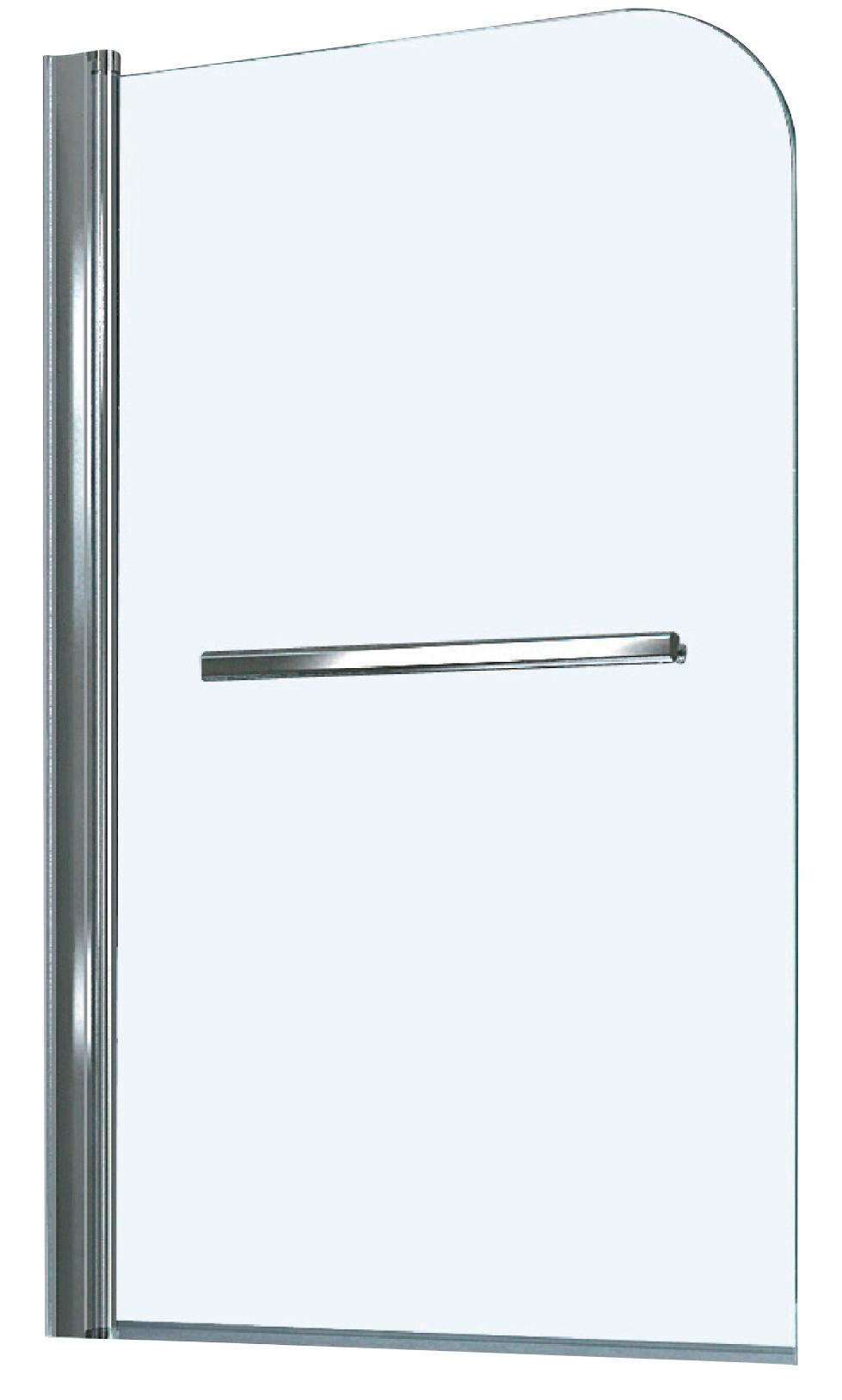 Sklené dvierka na vaňu 80 cm Haiti und Paros - chrómová, Konventionell, kov/sklo (80/140cm)