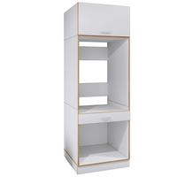 Mosógépszekrény Rislo - méztölgy színű/fehér, Trend, faalapú anyag (67/200/68cm) - MID.YOU