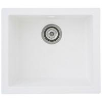 Spüle Respekta Einbauspüle Ohio - Weiß, Trend, Glas/Kunststoff (50/19/44cm) - Respekta
