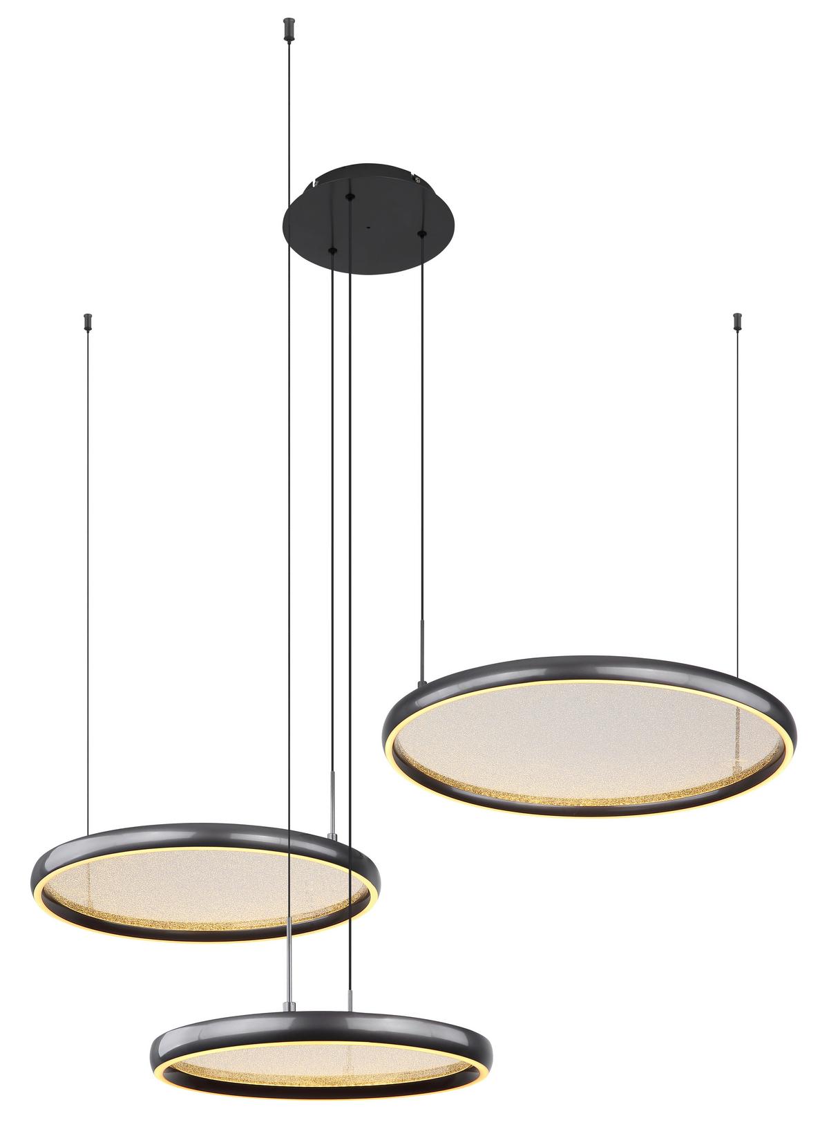 Led Függőlámpa 67186-60 Briggs - fekete/fehér, Design, műanyag/fém (103/83/150cm) - Globo