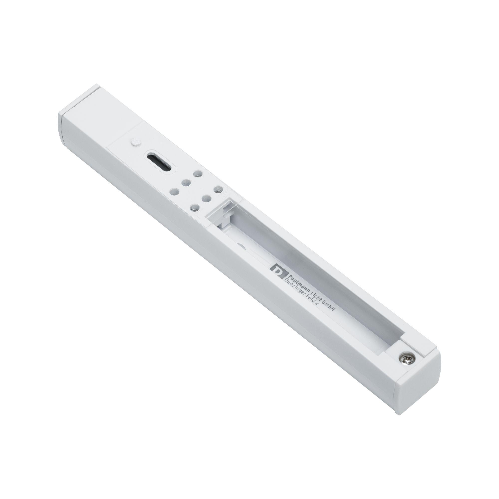 Schienensystem Urail Einspeiser 97685 Weiß - Weiß, Basics, Kunststoff (18,7/8,3cm) - Paulmann