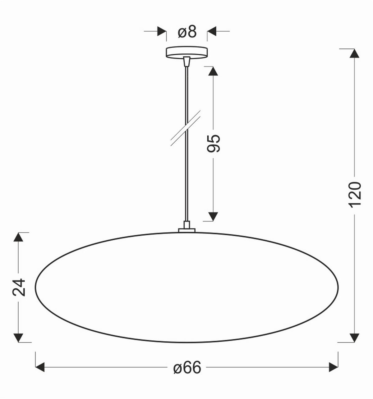 Pendelleuchte 31-39248 Caffe - Weiß/Mokka, KONVENTIONELL, Kunststoff/Metall (66/66/120cm)