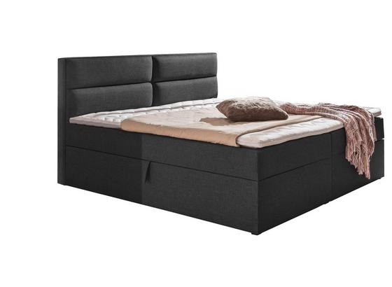 Boxspringbett mit Bettkasten 180x200cm Mercura, Anthrazit - Anthrazit, MODERN, Holzwerkstoff/Textil (180/200cm) - MID.YOU Boxspringbett mit Bettkasten 180x200cm Mercura, Anthrazit - Anthrazit, MODERN, Holzwerkstoff/Textil (180/200cm) - MID.YOU