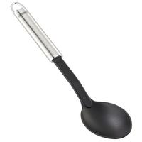 Servierlöffel Giovanni L: 31,5 cm mit Aufhängeöse - Edelstahlfarben/Schwarz, Basics, Kunststoff/Metall (6,5/31,5cm) - Leifheit