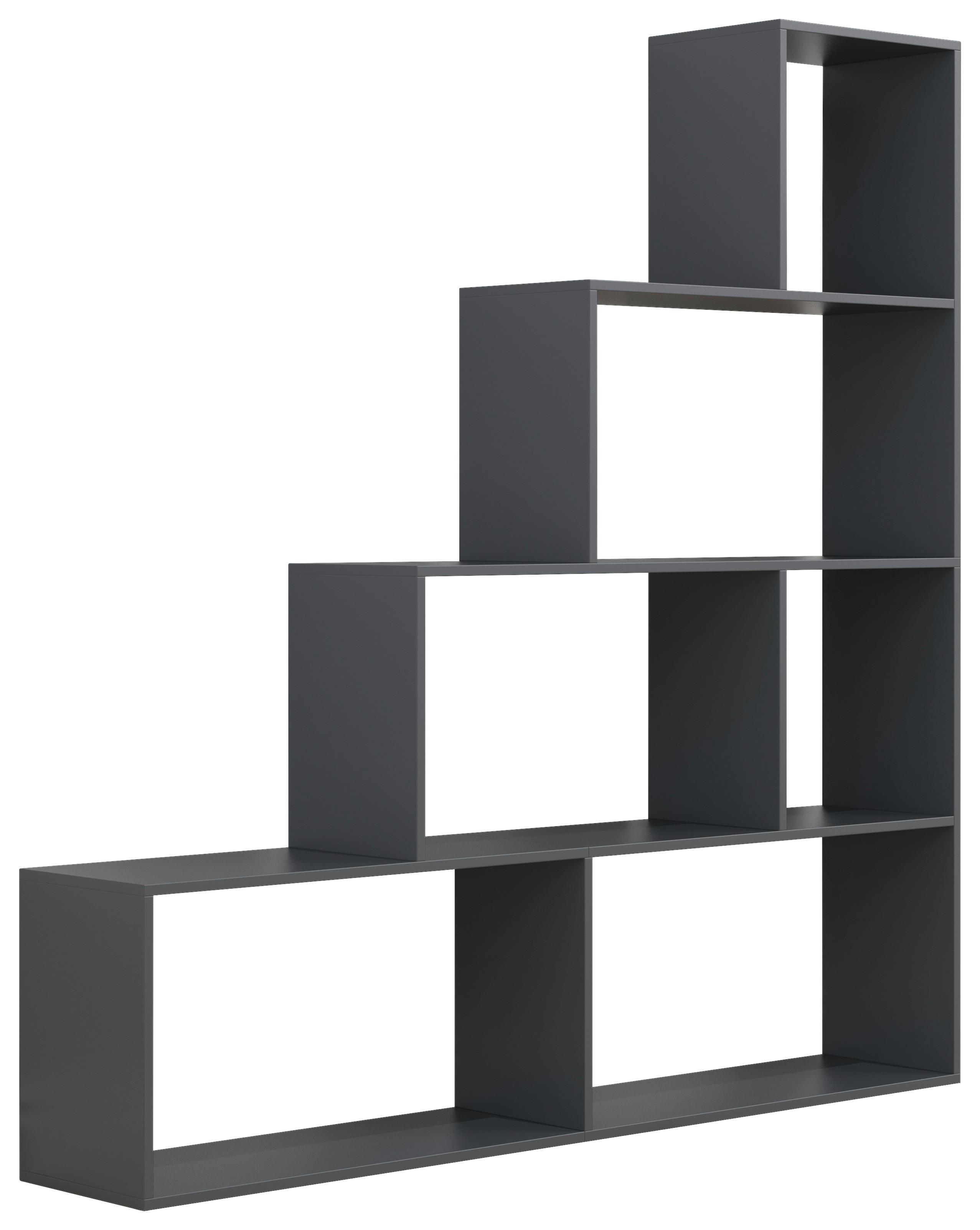 Regal Dubila Anthrazit B: 155 cm - Anthrazit, Basics, Holzwerkstoff (155/163/29cm) - MID.YOU