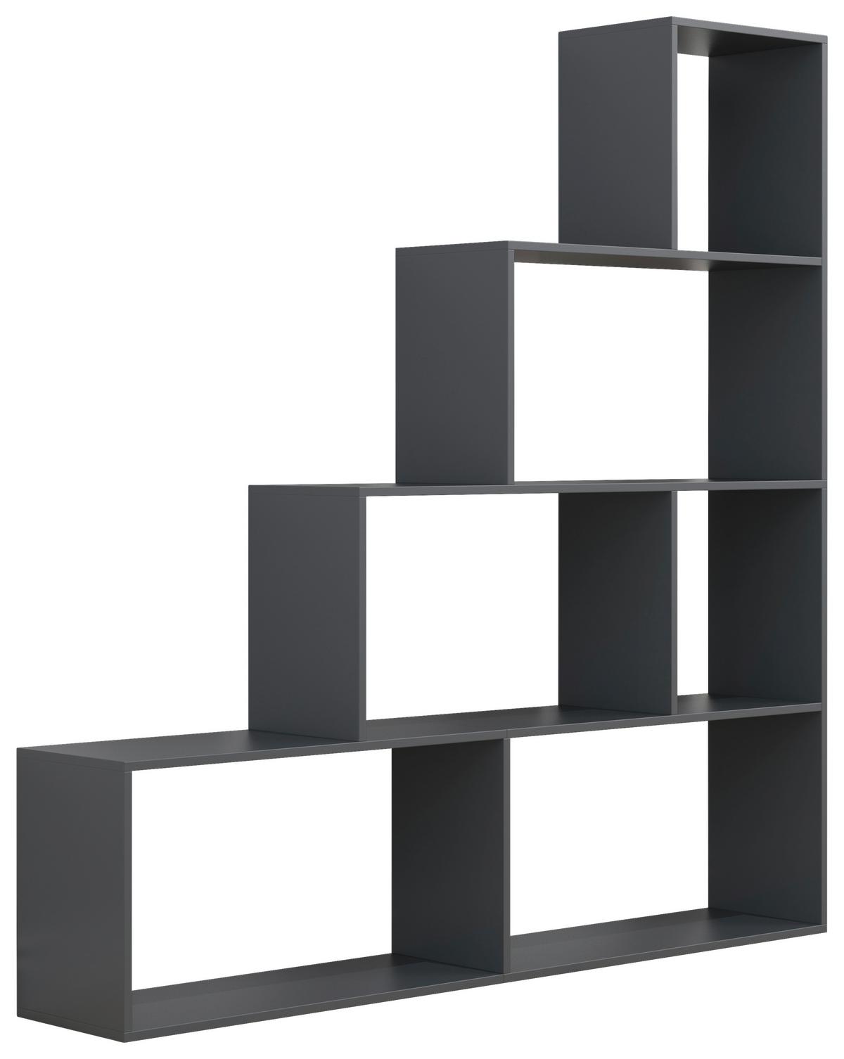 Regal Dubila Anthrazit B: 155 Cm - Anthrazit, Basics, Holzwerkstoff (155/163/29cm) - MID.YOU