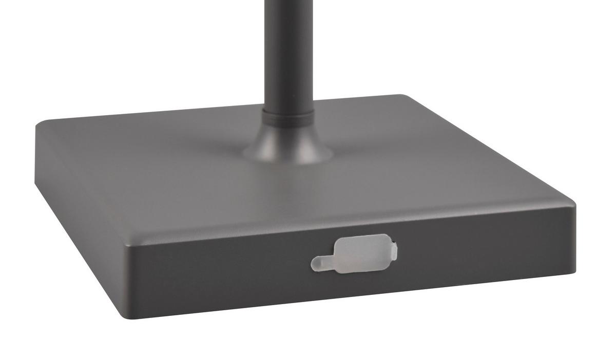 Akku-tischleuchte R54126142 Sanchez - Anthrazit/Weiß, KONVENTIONELL, Kunststoff (13/30cm)