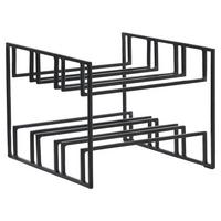 Weinregal Eisen Schwarz für 6 Flaschen Bh 29x21 cm - Schwarz, Design, Metall (29/21/25cm) - MID.YOU