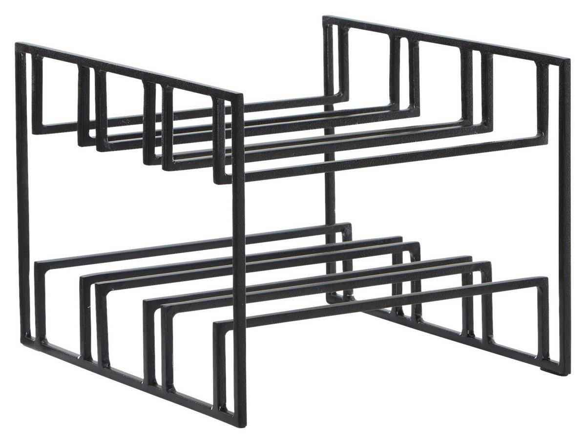 Weinregal Eisen Schwarz für 6 Flaschen Bh 29x21 cm - Schwarz, Design, Metall (29/21/25cm) - MID.YOU