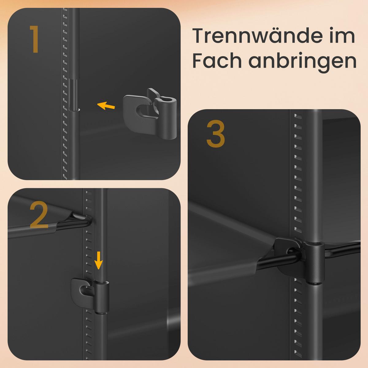 Schuhregal Schwarz, Weiß B: 82 Cm - Schwarz/Weiß, Basics, Kunststoff/Metall (82/92/32cm)