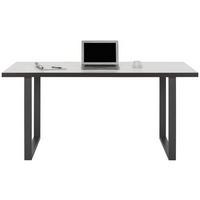 Psací stůl KEFLAVIK -EXKLUSIV- - šedá/bílá, Moderní, kov/kompozitní dřevo (160/74,1/75cm) - Mömax