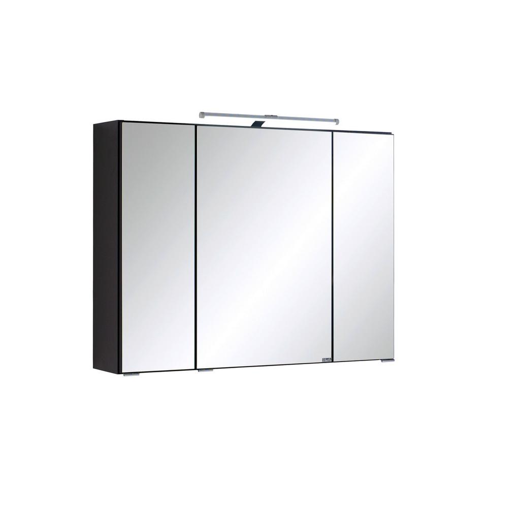 Spiegelschrank Cardiff LED 3-Türig BHT: 80x64x20 cm