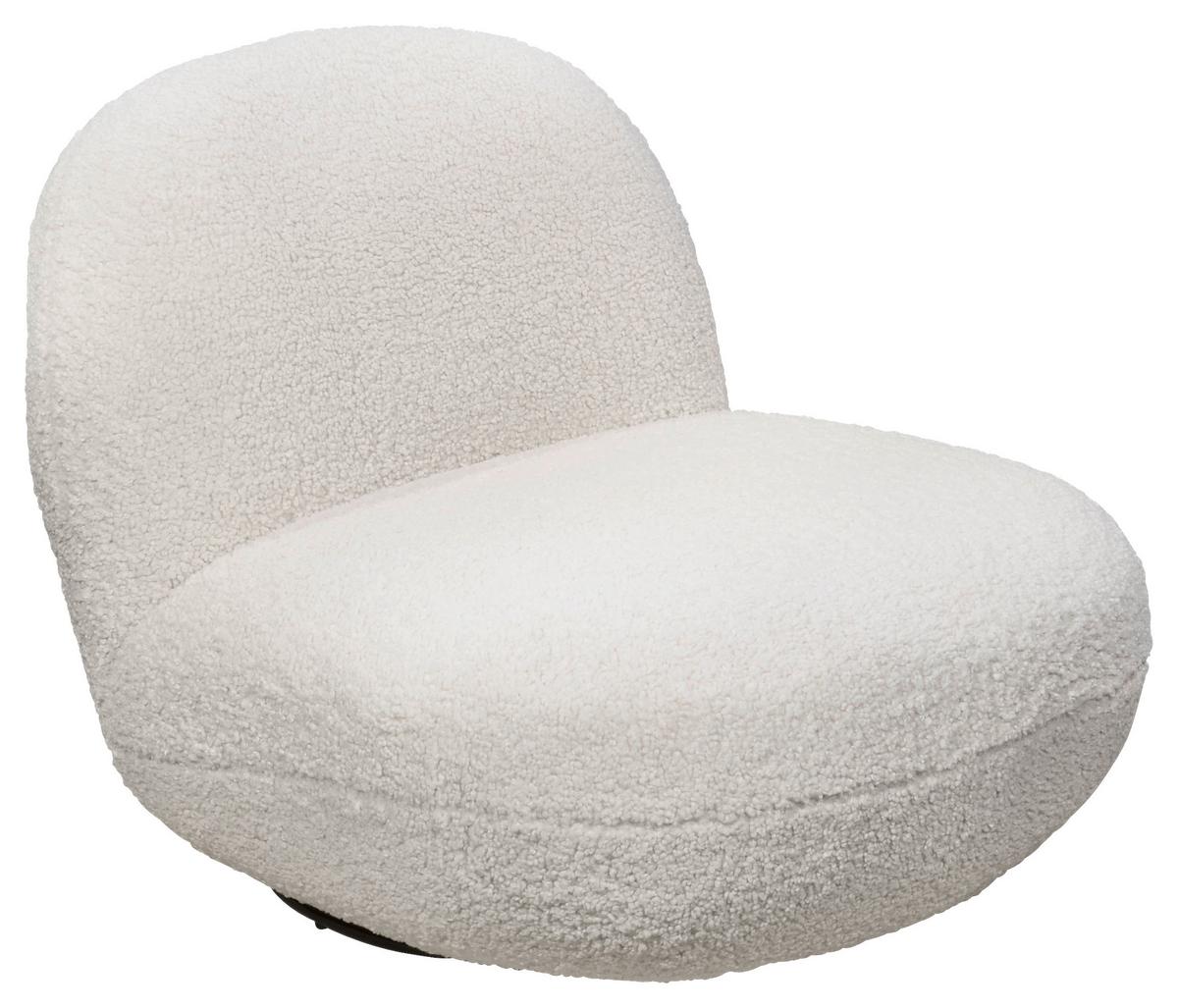 Sessel Chris Creme B: 85 Cm - Creme/Schwarz, MODERN, Textil (85/70/99cm) - MID.YOU