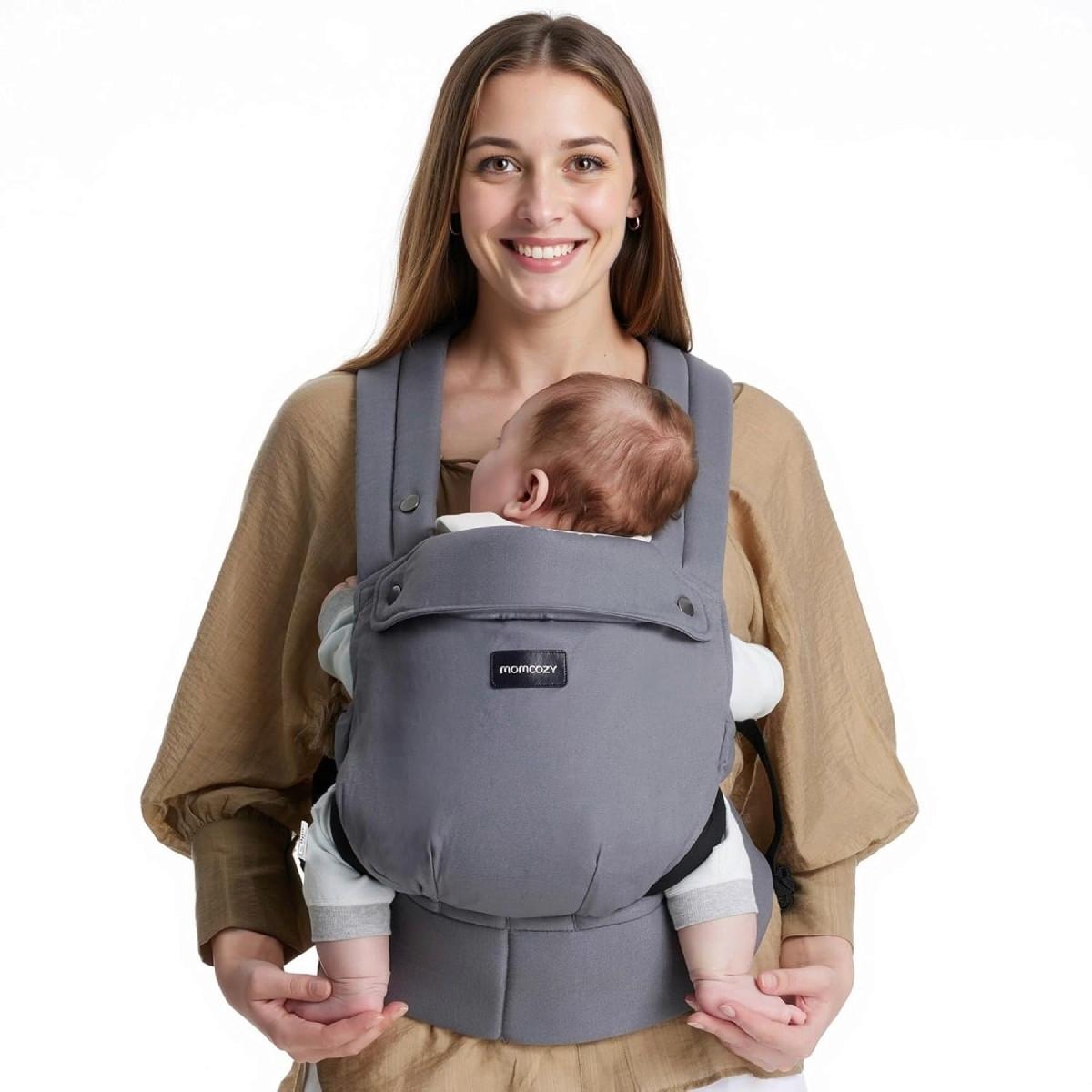 Babytrage hellgrau - Hellgrau, Basics, Textil (16/31/14,5cm) - Momcozy
