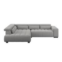 Ecksofa Matera Dunkelgrau S: 226x311cm - Dunkelgrau/Schwarz, Trend, Textil (226/311cm)