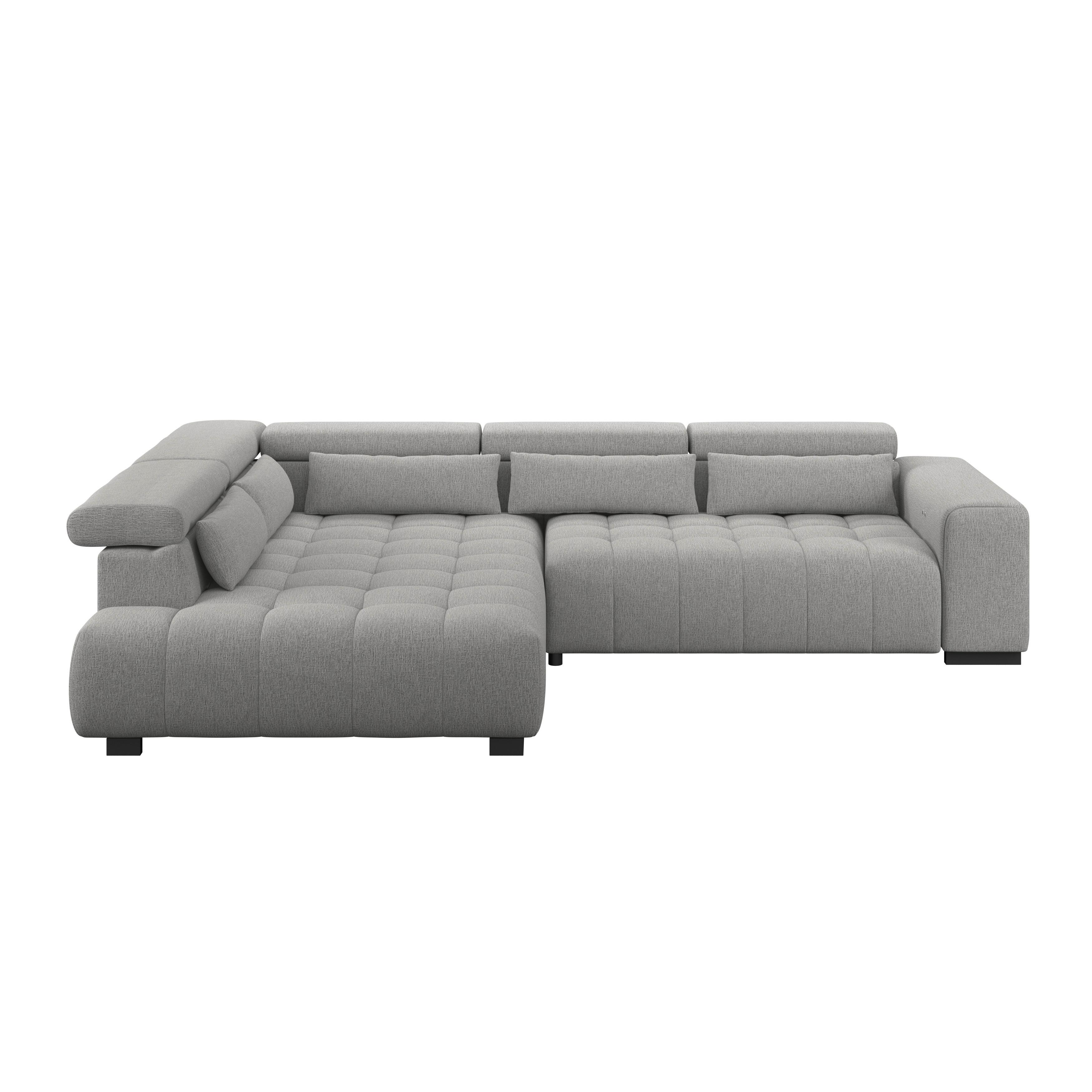 Ecksofa Matera Dunkelgrau S: 226x311cm